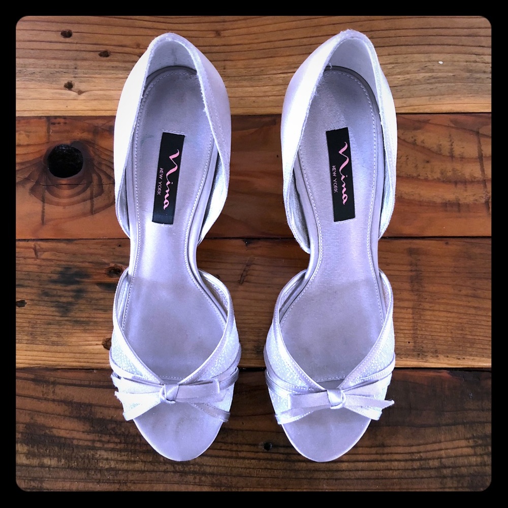👠Sliver, Sparkling Dress Heels from Nina